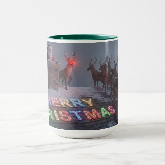 Rudolph, Not A Word Christmas Mug AI Used (Centre)