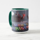 Rudolph, Not A Word Christmas Mug AI Used Mok (Voorkant links)