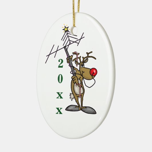 Rudolph Powering Antenna met Nose Ornament (Links)