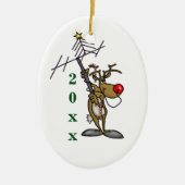 Rudolph Powering Antenna met Nose Ornament (Voorkant)