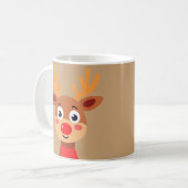 Rudolph Red Nose Reindeer Cafe Mug (Devant gauche)