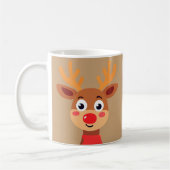 Rudolph Red Nose Reindeer Cafe Mug (Gauche)