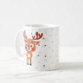 Rudolph Red Nose Reindeer Cafe Mug (Devant gauche)
