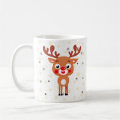 Rudolph Red Nose Reindeer Cafe Mug (Gauche)