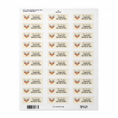 Rudolph Return Address Label (Full Sheet)