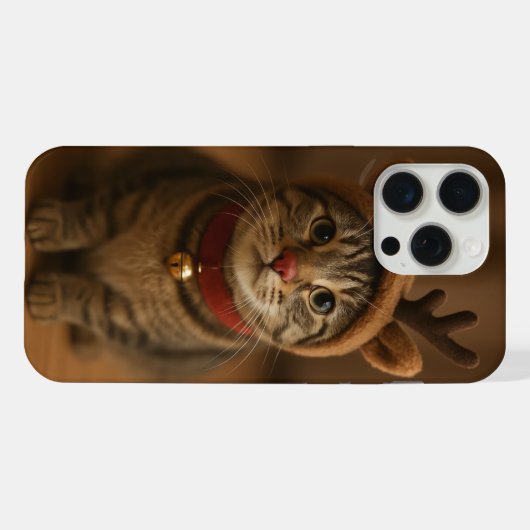 Rudolph the Cat iPhone 15 Pro Max Case (Verso Horizontal)