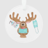 Rudolph the Face Mask Reindeer Ornament (achterkant)