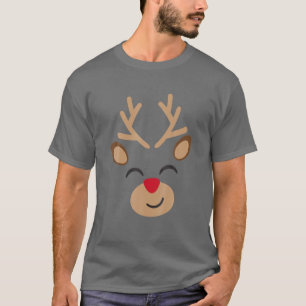 Rudolph The Red Nose Reindeer Kerstmis Pajama Gir T-shirt