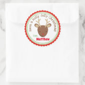 Rudolph the Red Nose Rendier Kerst stickers (Tas)