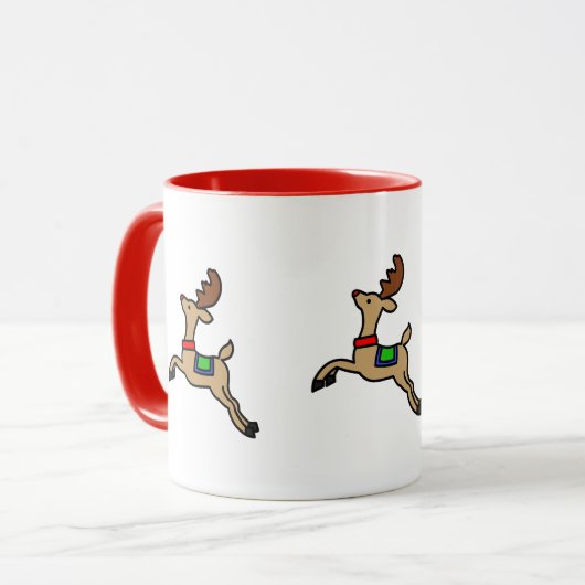 Rudolph the Red Nosed Reindeer Mok (Voorkant links)