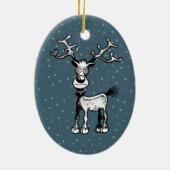 Rudolph the Reindeer Keramisch Ornament (Achterkant)