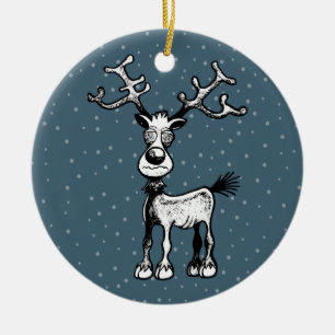 Rudolph the Reindeer Kerstsierents Keramisch Ornament