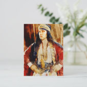 Rudolph Valentino comme carte postale de l'art She (Debout devant)