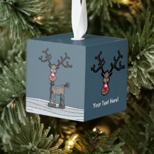Rudolphs Christmas Hustle Kubus Ornament