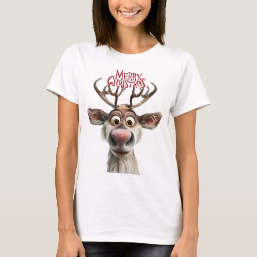 Rudolph's merry christmas t-shirt (Voorkant)