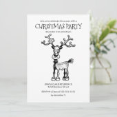 Rudolphs Noël Fête Invitation (Debout devant)