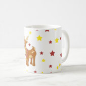 Rudolph's red nosrenders kerststerren koffiemok (Voorkant rechts)