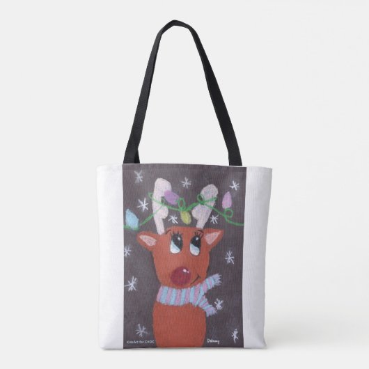 Rudolph's Sparkly Antlers - KidsArt for CHOC  Draagtas (Achterkant)