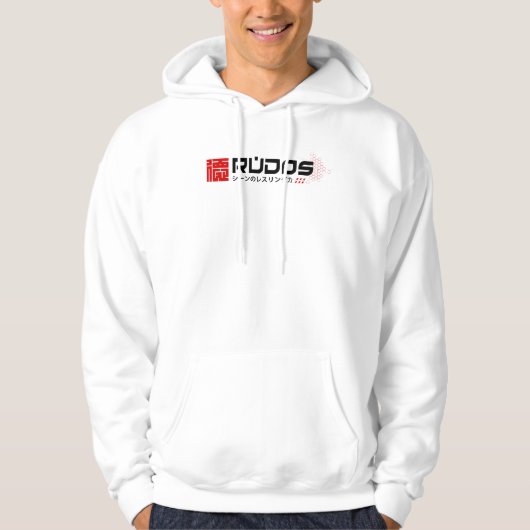 RUDOS "We Love Puro" White Hoodie (Voorkant)