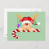 Rudy Candy Cane Briefkaart (Voorkant / Achterkant)