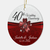  Rudy Flower Jubileum Keepomwille Keramisch Ornament (Links)