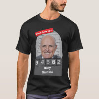 Rudy Giuliani Satirische Mugshot Plezier Sluit hem