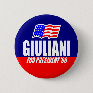 Rudy Giuliani voor President 08 Button