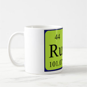 Rudy nom de table périodique mug