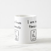 Rudy nom de table périodique mug (Centre)
