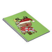 Rudy Reindeer Holiday Tree Notitieboek (Rechterzijde)