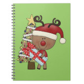 Rudy Reindeer Holiday Tree Notitieboek (Voorkant)