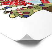 Rudy Reindeer Holiday Tree Poster (Hoek)