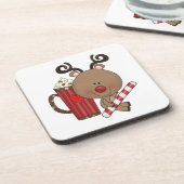 Rudy Reindeer met Cacao Bier Onderzetter (Linkerzijde)