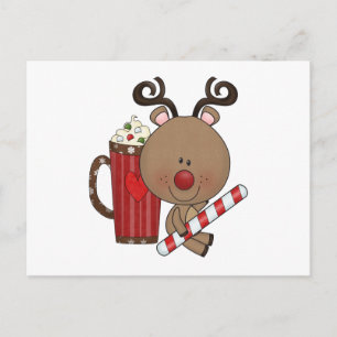 Rudy Reindeer met Cacao Briefkaart