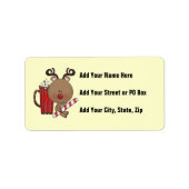 Rudy Reindeer met Cacao Etiket (Voorkant)