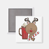 Rudy Reindeer met Cacao Magneet (Voorkant / Achterkant)