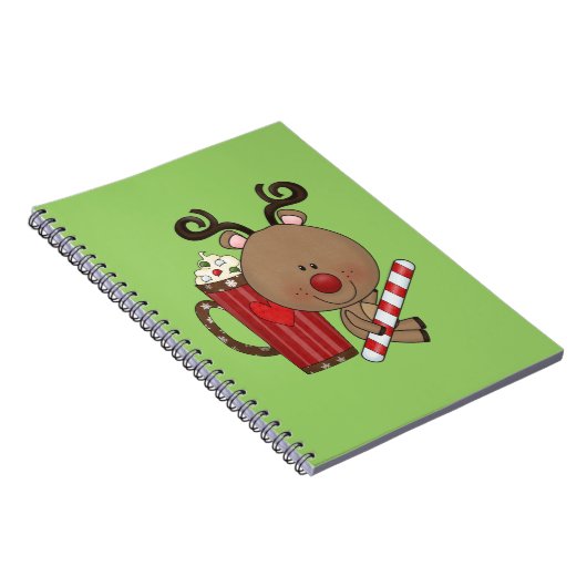 Rudy Reindeer met cacao Notitieboek (Rechterzijde)