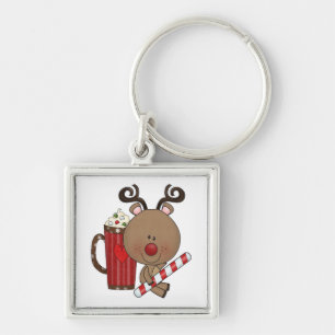 Rudy Reindeer met Cacao Sleutelhanger