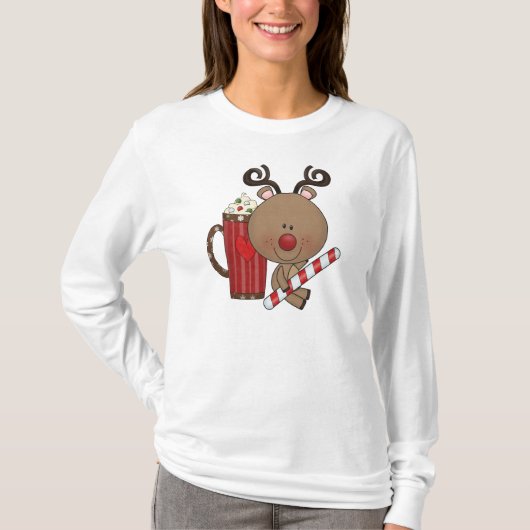 Rudy Reindeer met Cacao T-shirt (Voorkant)