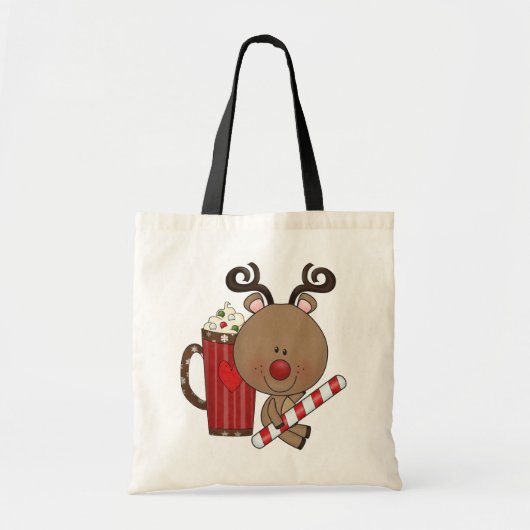 Rudy Reindeer met Cacao Tote Bag (Voorkant)