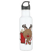 Rudy Reindeer met cacao Waterfles (Voorkant)