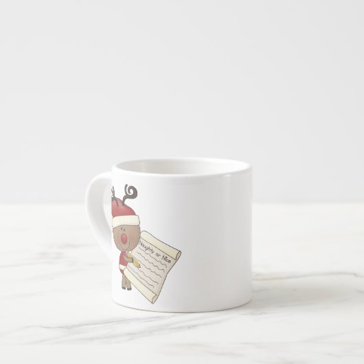 Rudy Reindeer Naughty of Nic Espresso Kop (Voorkant links)