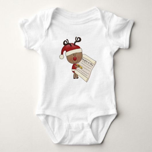 Rudy Reindeer Naughty of Nic Romper (Voorkant)