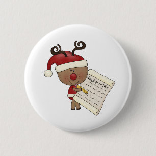 Rudy Reindeer Naughty of Nic Ronde Button 5,7 Cm