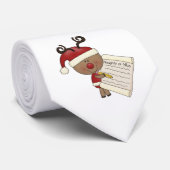 Rudy Reindeer Naughty of Nic Stropdas (Opgerold)