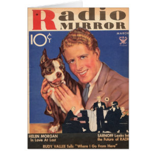 Rudy Vallee en Scottie Dog Card