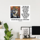 Rudyard Kipling Law Of The Jungle Prosper Poster (Bureau à domicile)