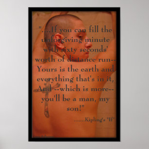 Rudyard Kipling "SI" ..... affiche