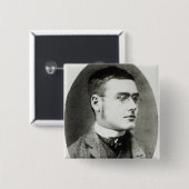 Rudyard Kipling Vierkante Button 5,1 Cm (Voorkant /achterkant)