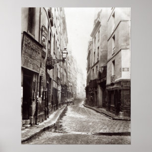 Rue Aumaire uit de Rue Volta, Parijs, 1858-78 Poster